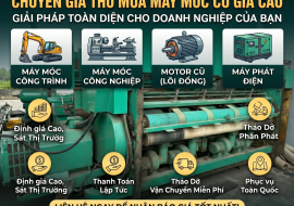 Thu Mua Máy Móc Cũ Giá Cao Tận Nơi - Thanh Toán Nhanh 24/7
