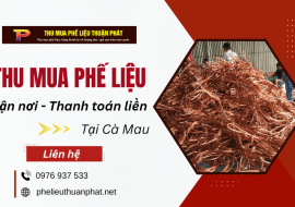 Thu mua phế liệu giá cao Cà Mau - Có mặt nhanh chóng, thanh toán liền