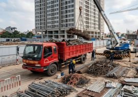 Giải pháp dọn bãi và thu mua phế liệu công trình tận nơi chỉ trong 24h