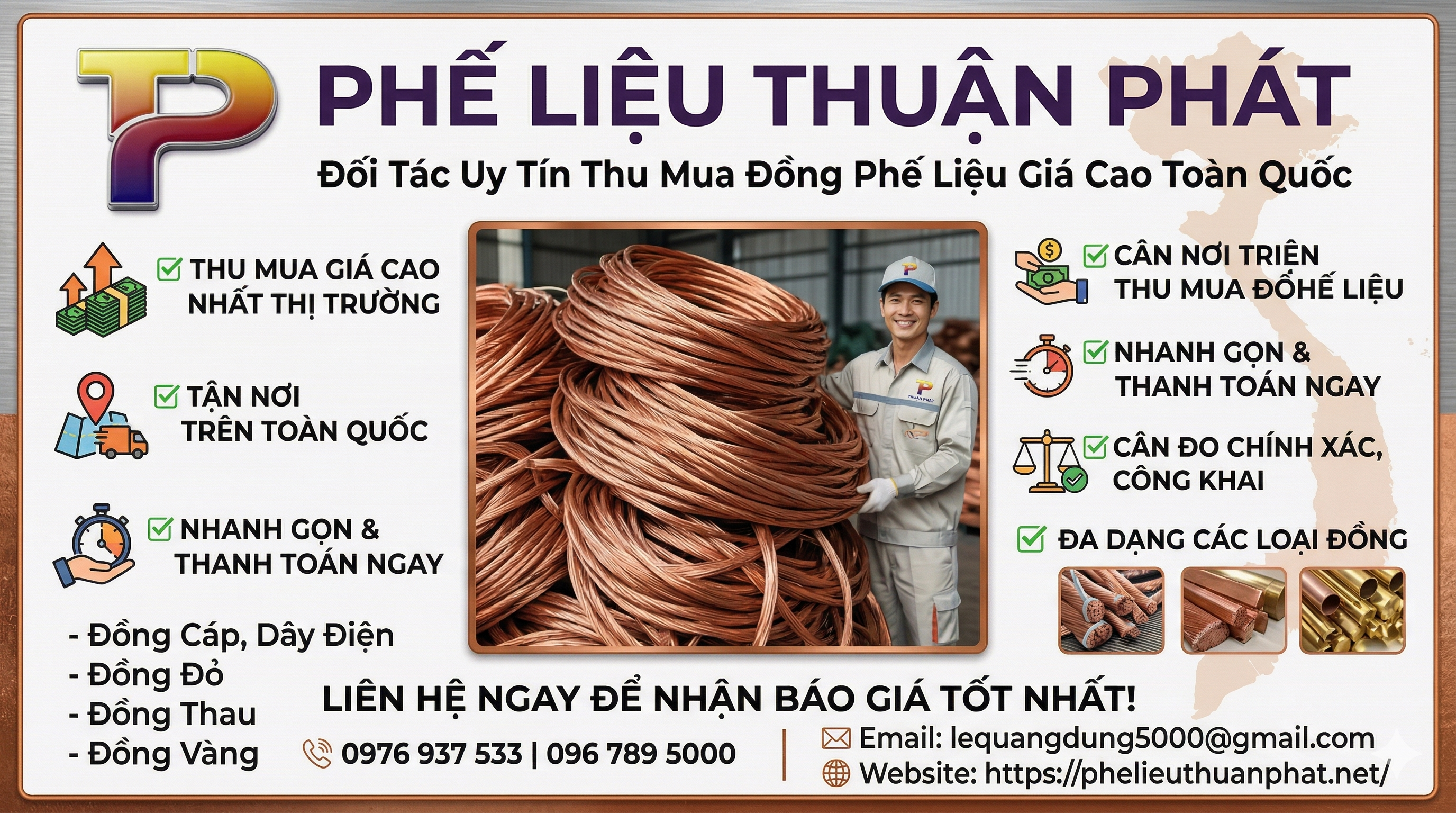 Thu mua đồng phế liệu giá cao