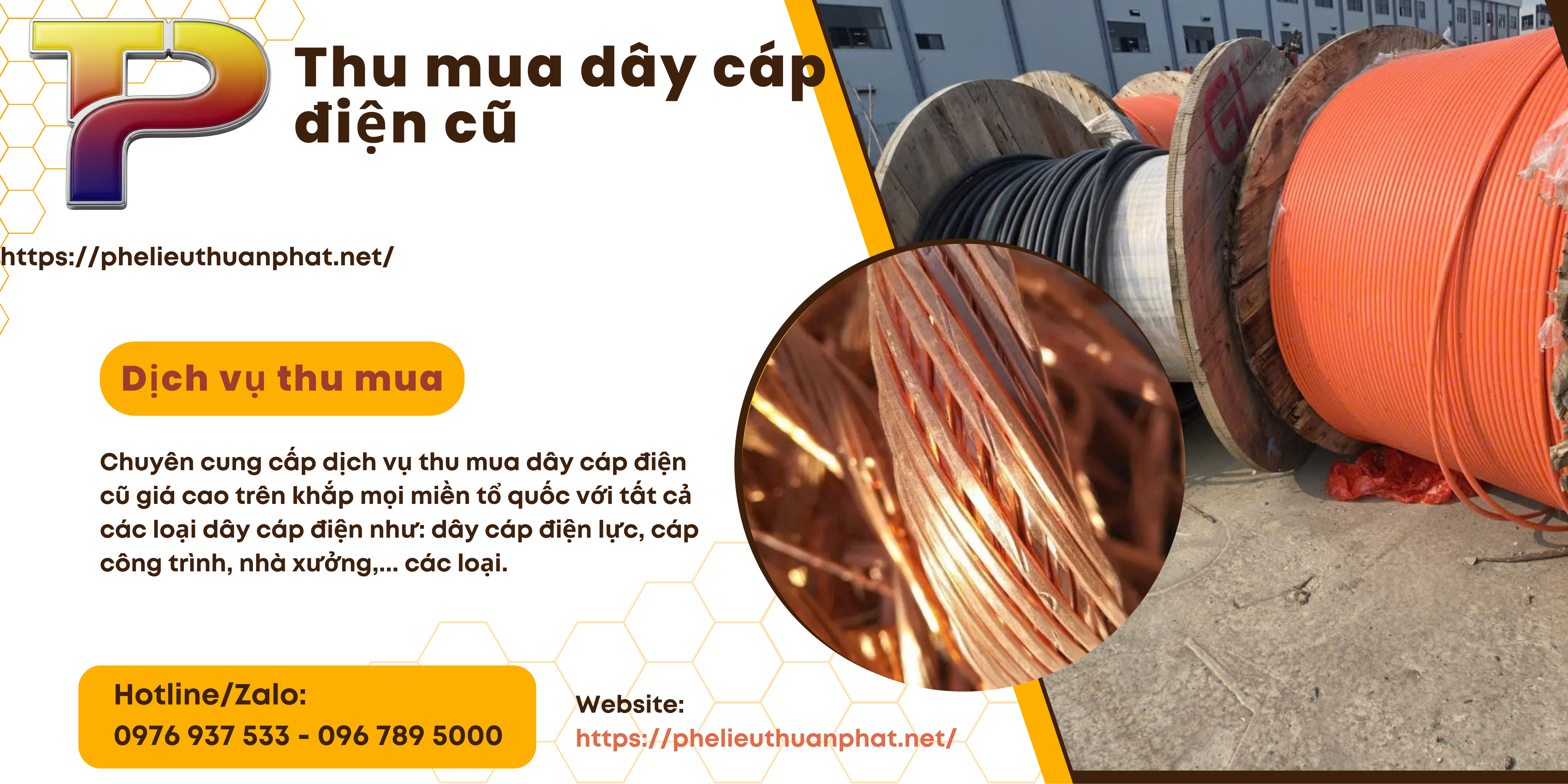 Thu mua cáp đồng phế liệu