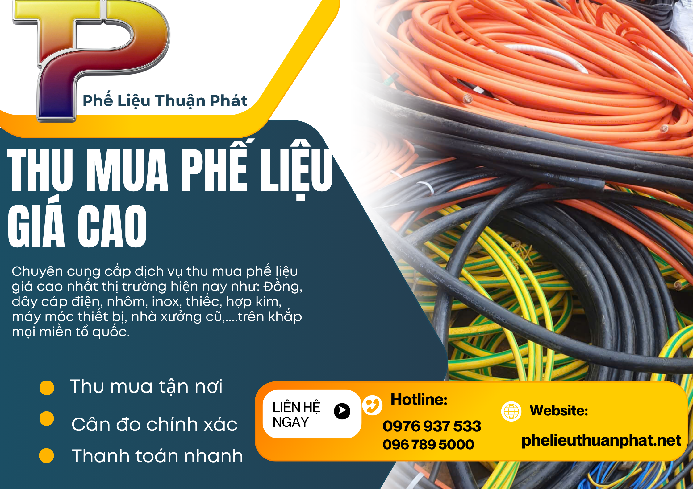Thu mua dây cáp điện cadivi giá cao