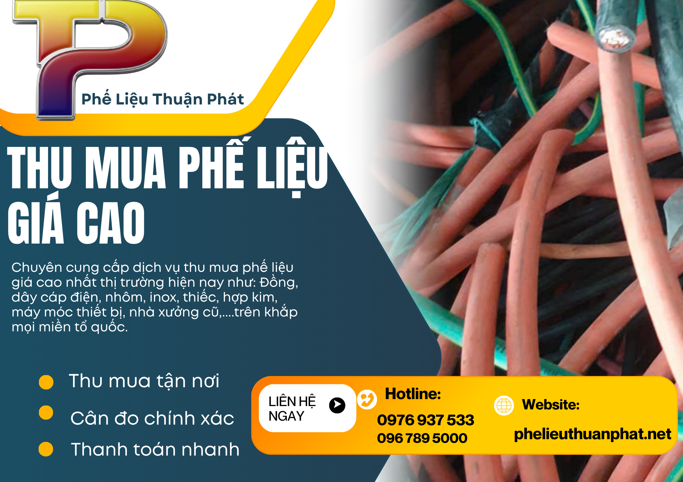 Thu Mua Dây Cáp Điện Công Trình Giá Cao, Thu Gom Tận Nơi Nhanh Chóng