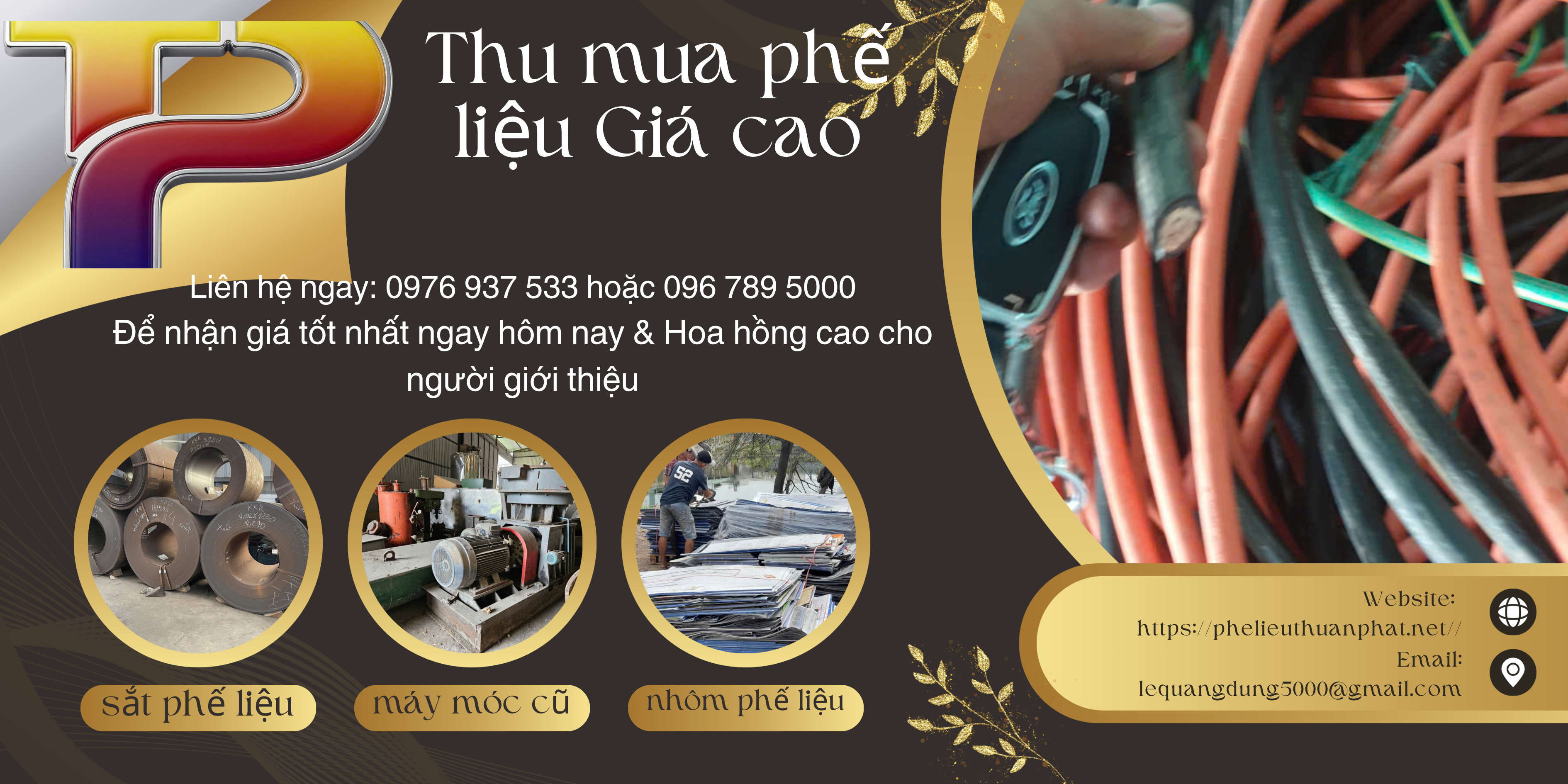 Thu mua dây cáp điện cũ phế liệu thanh lý giá cao