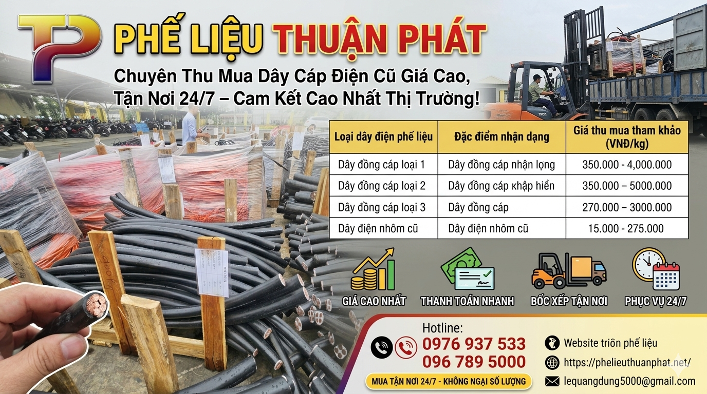 Thu mua phế liệu đồng giá cao