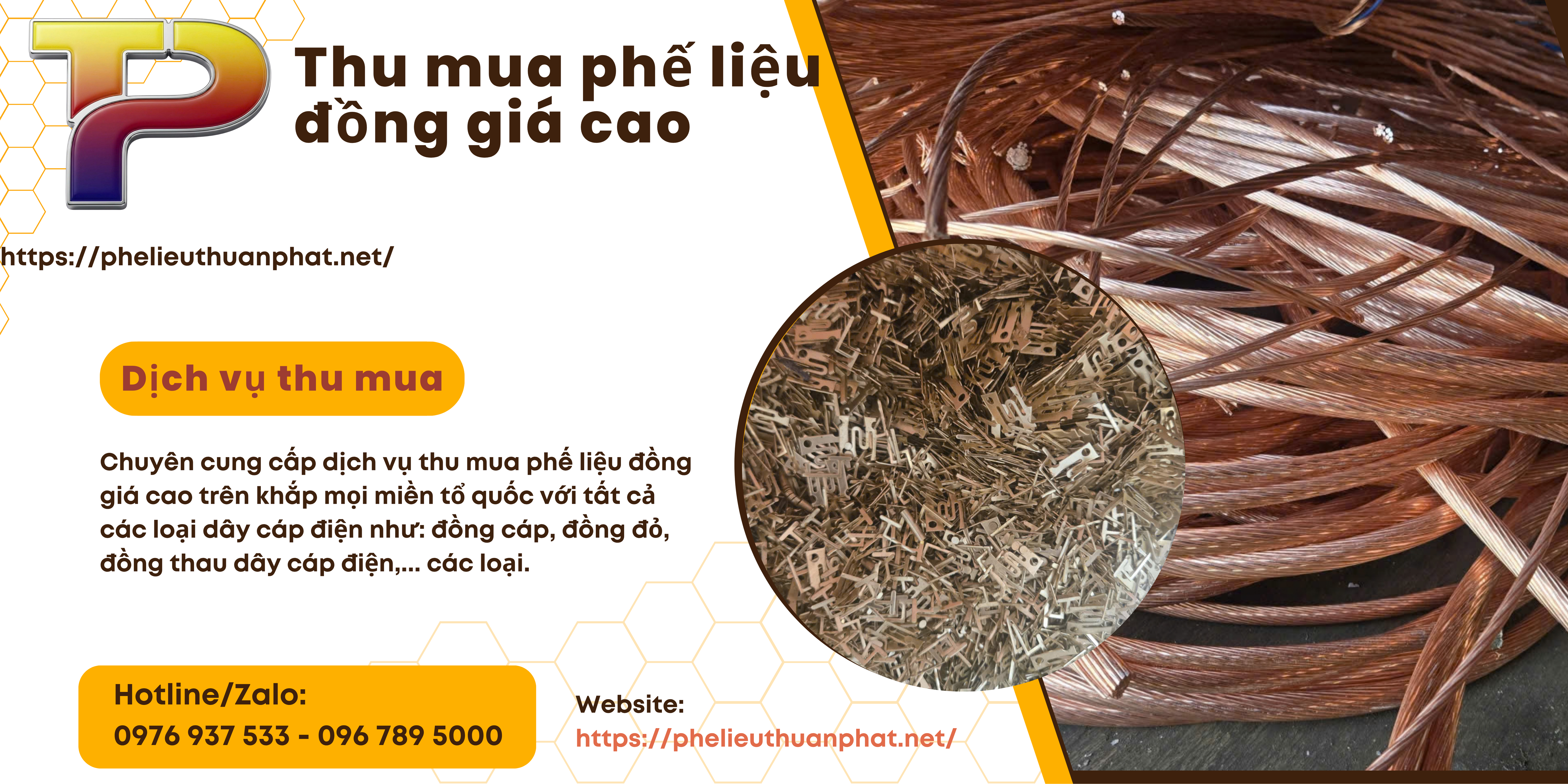 Thu mua đồng phế liệu giá cao tận nơi
