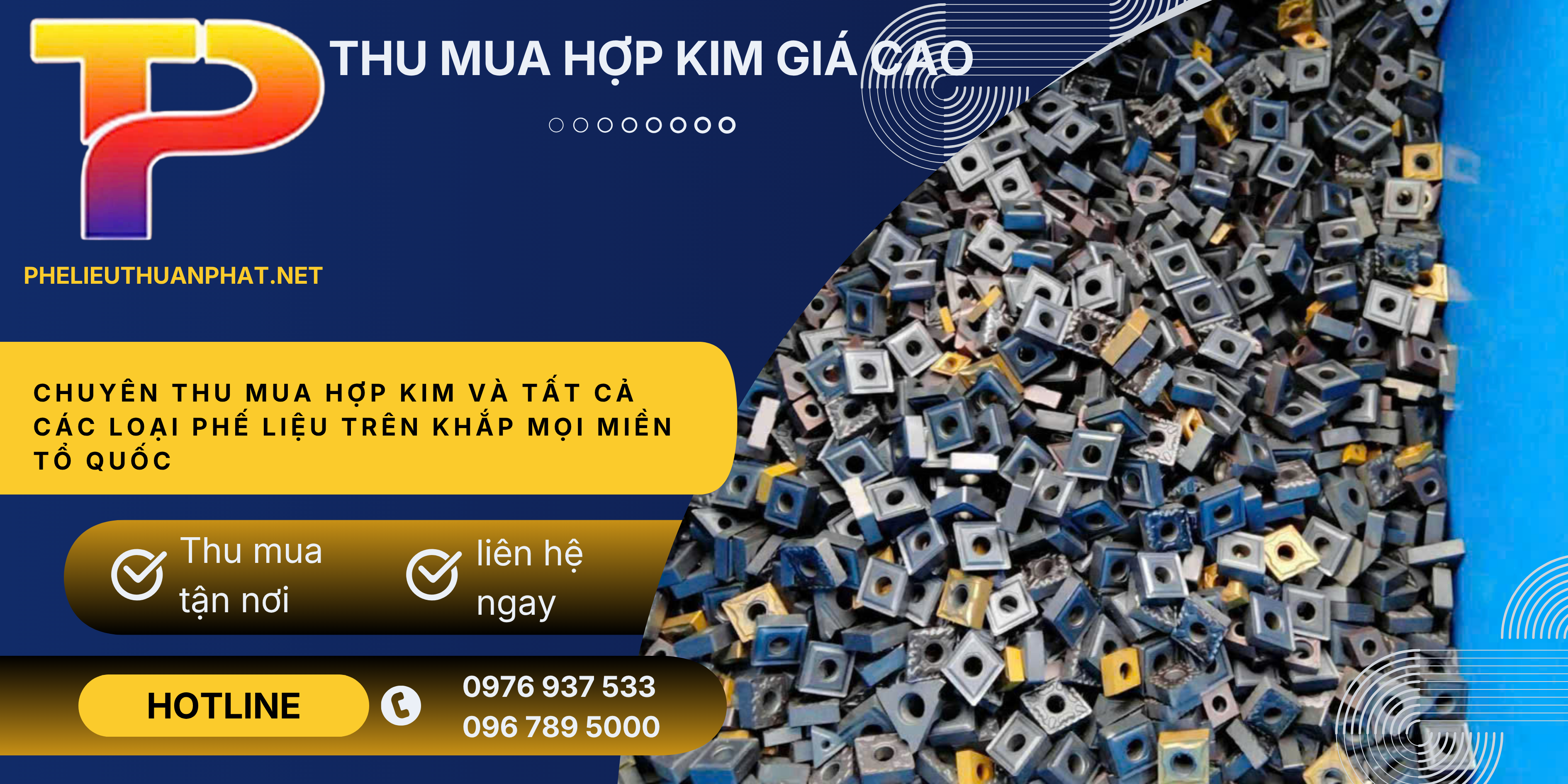 Đại lý thu mua lưỡi dao hợp kim cũ giá cao