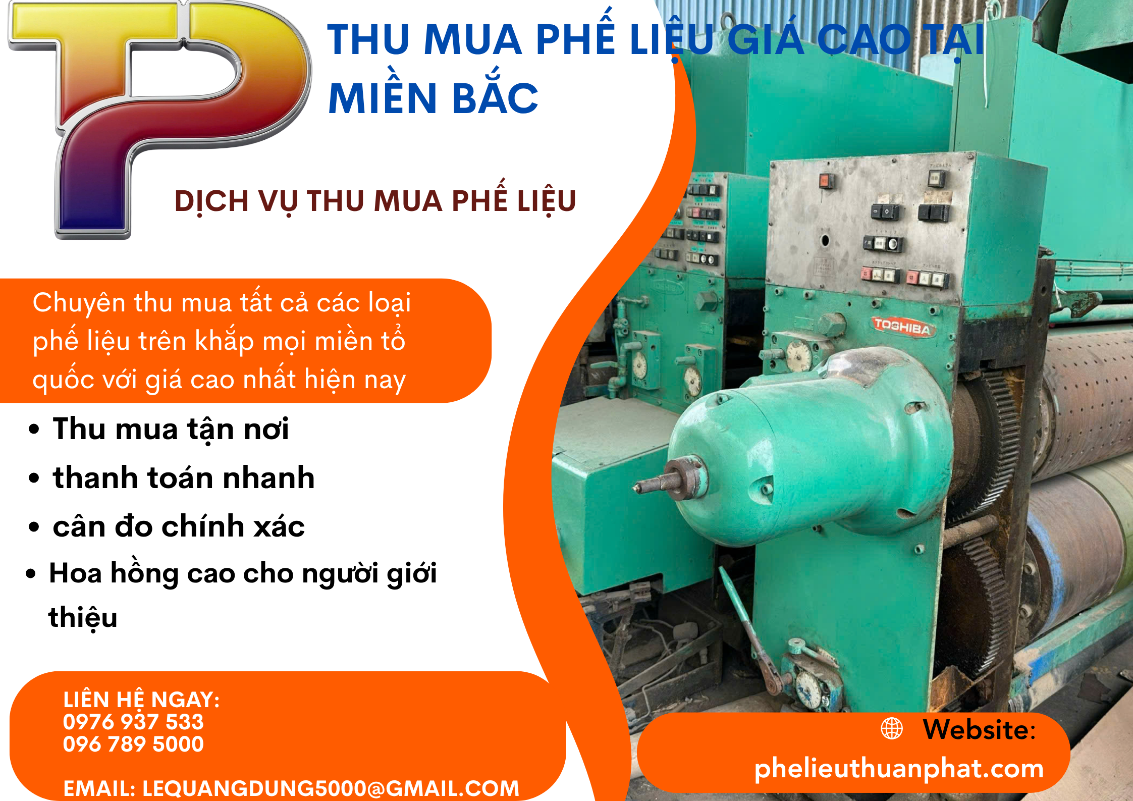Thu mua máy móc cũ giá cao tại Hà Nội