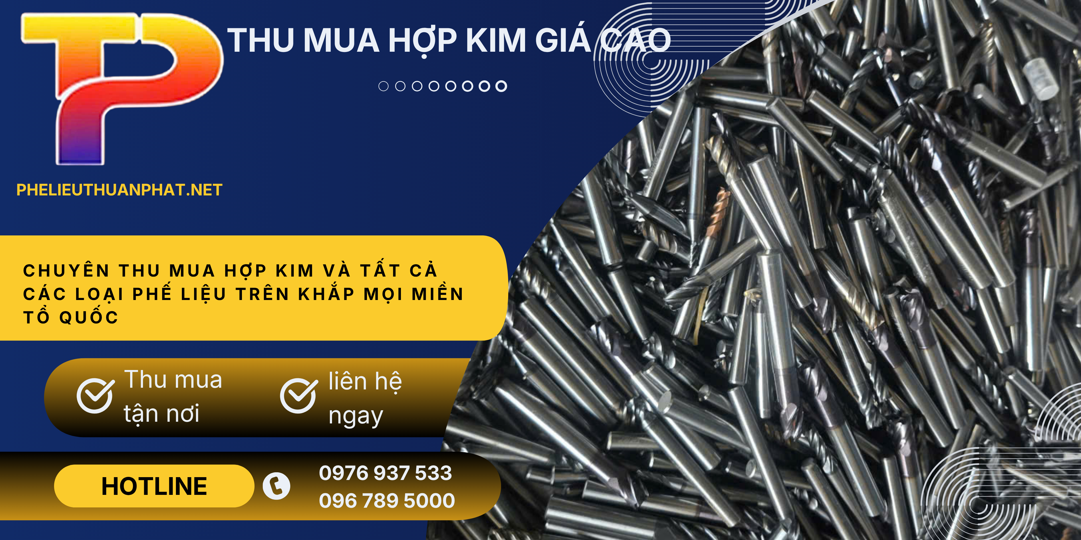 Thu mua mũi khoan hợp kim cũ giá cao nhất