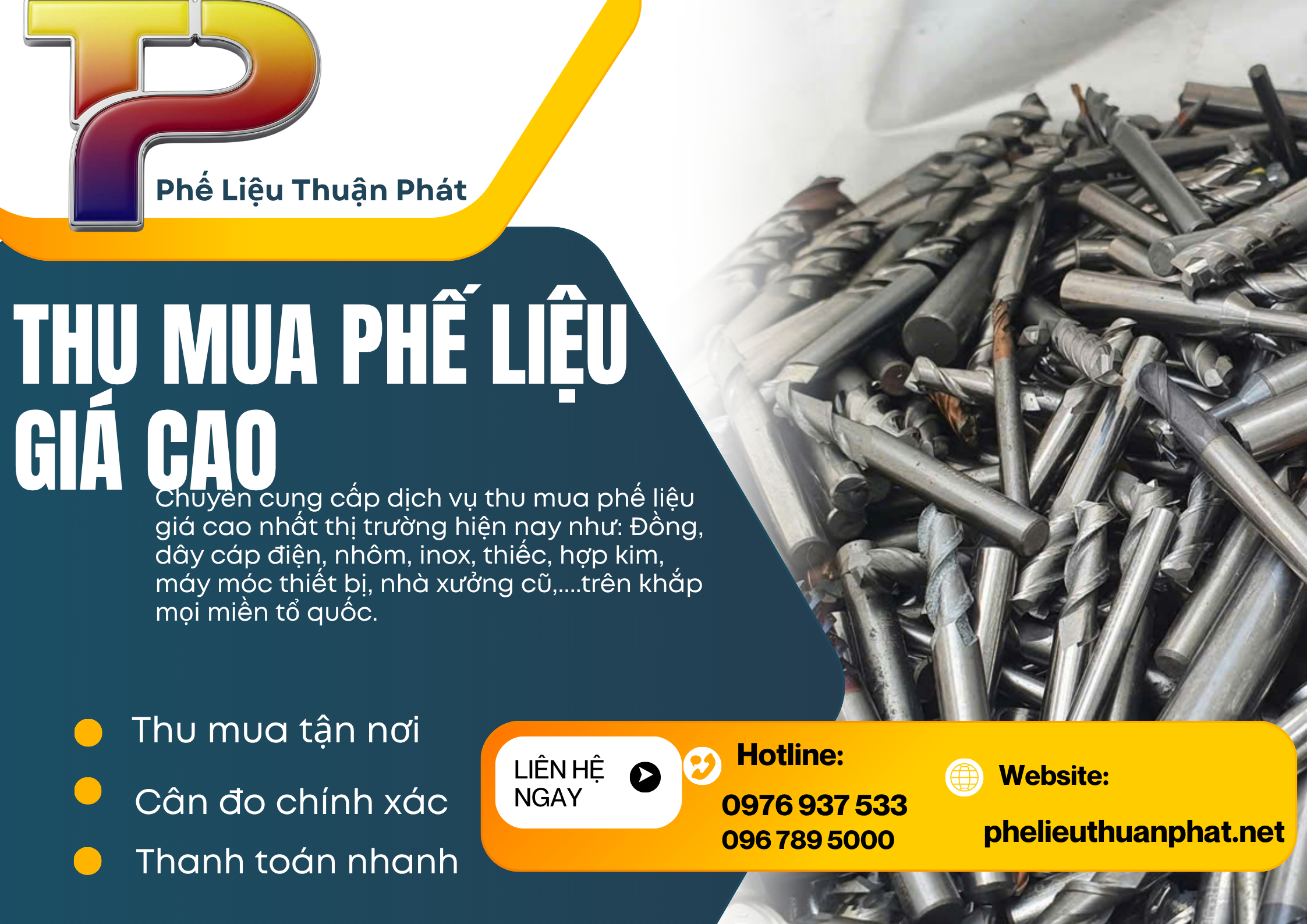 Thu mua mũi khoan hợp kim cũ giá cao