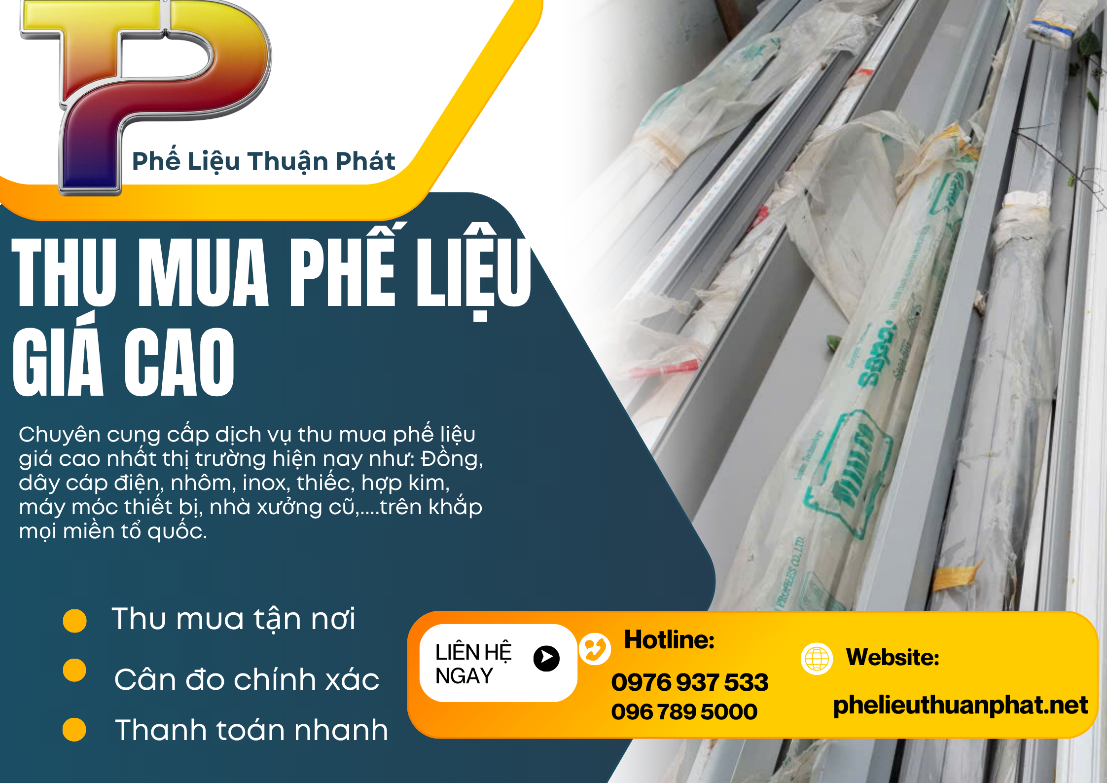 Thu mua nhôm phế liệu giá cao