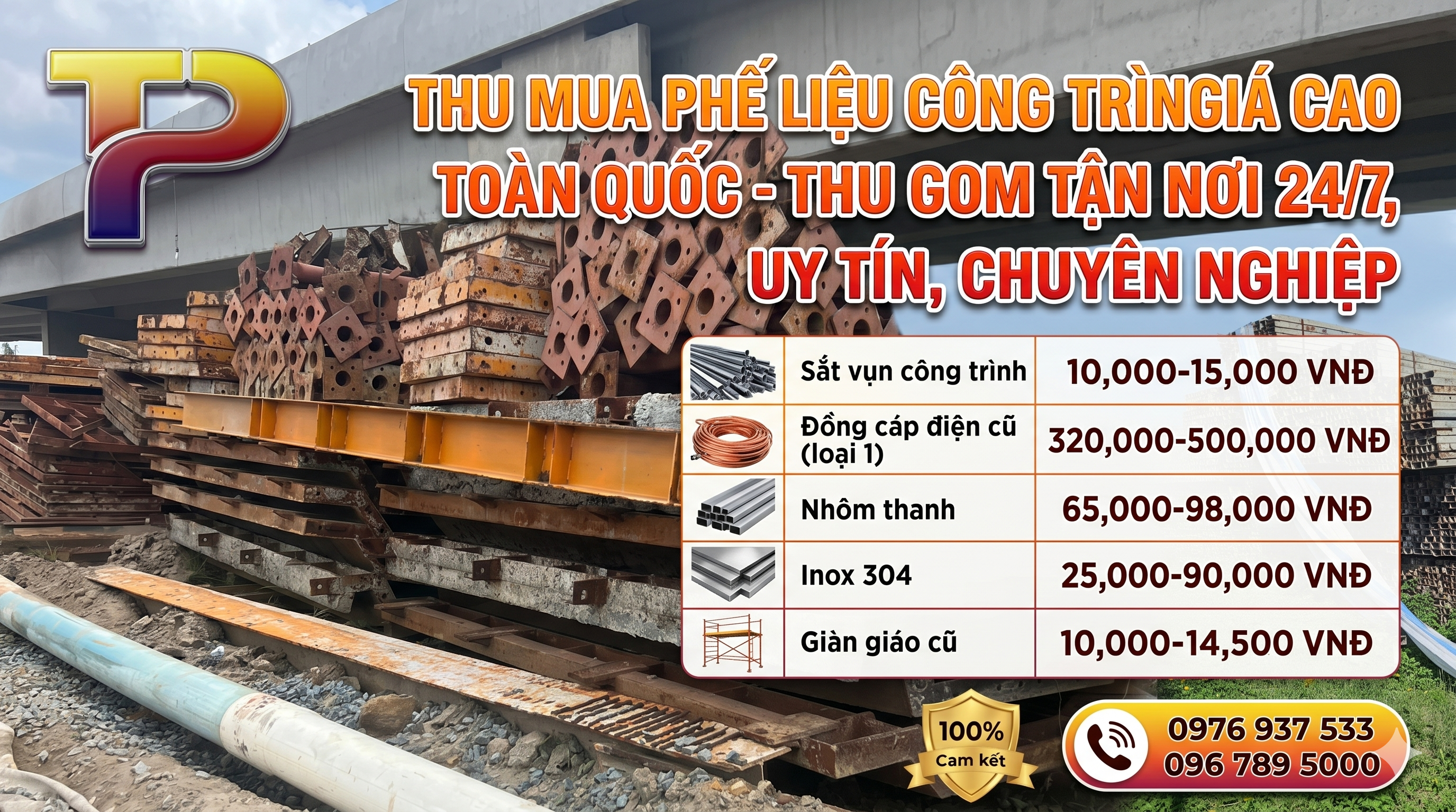 Thu mua sắt phế liệu công trình