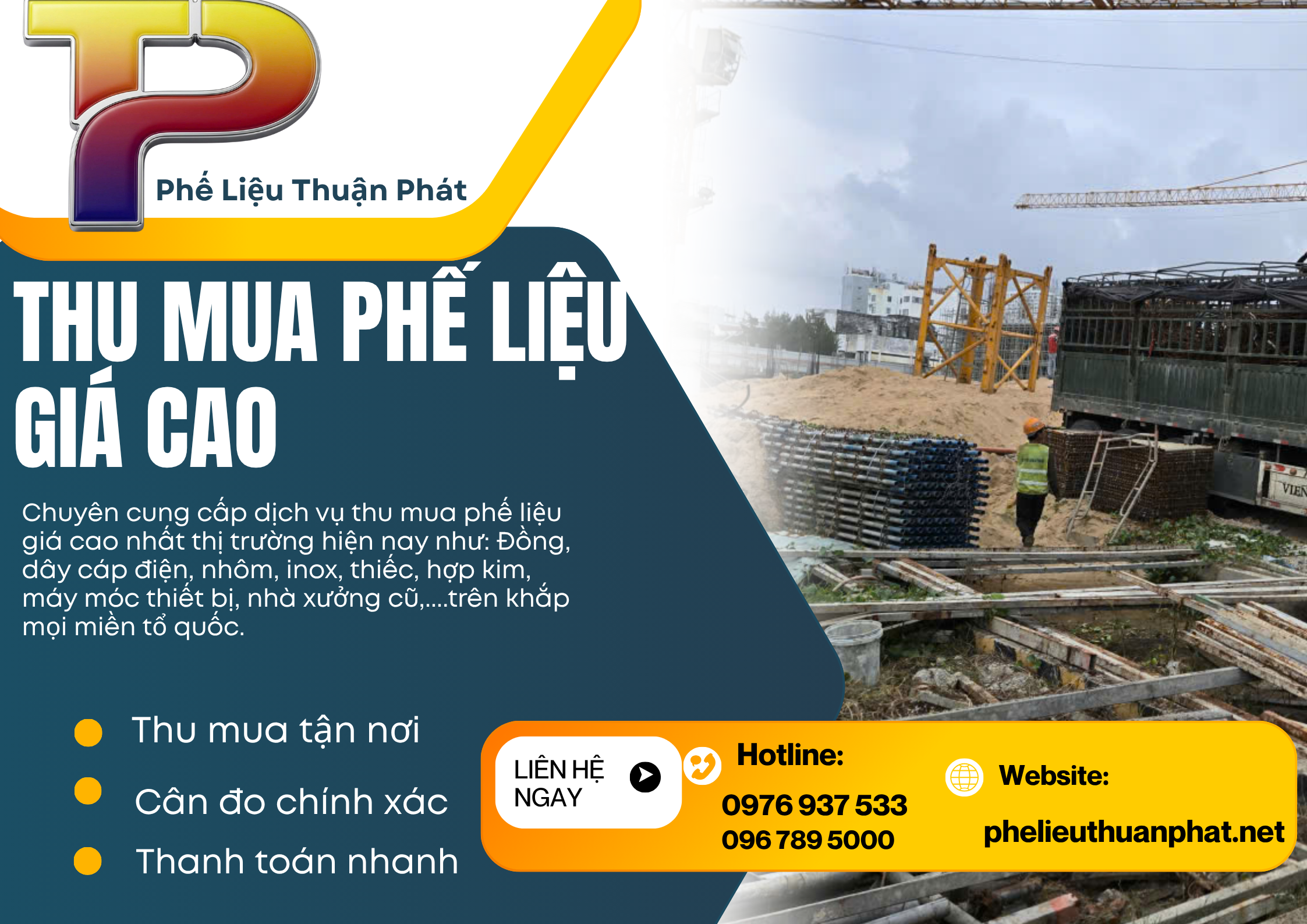 Thu mua phế liệu giá cao tại Miền Bắc