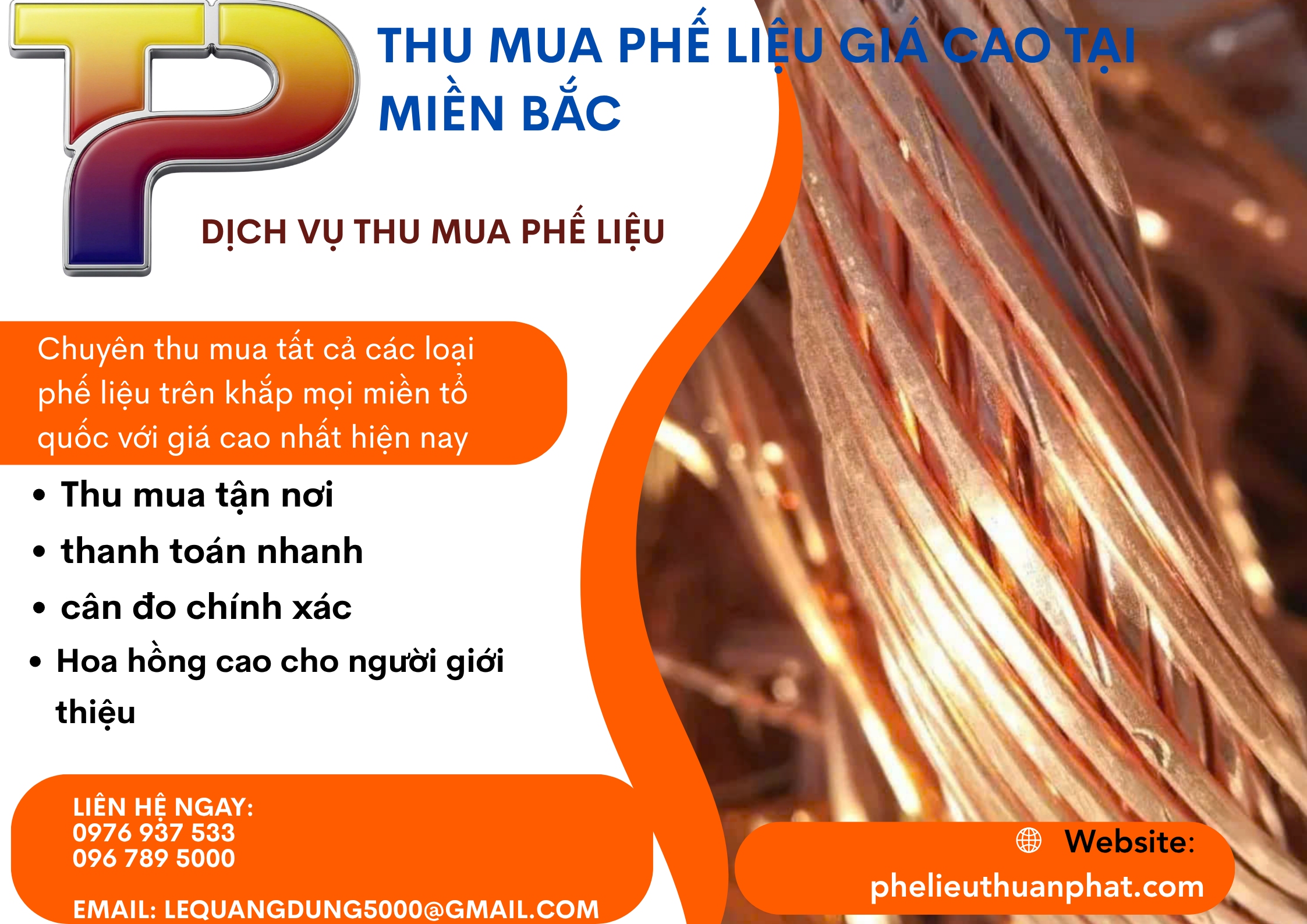 Thu mua phế liệu đồng giá cao