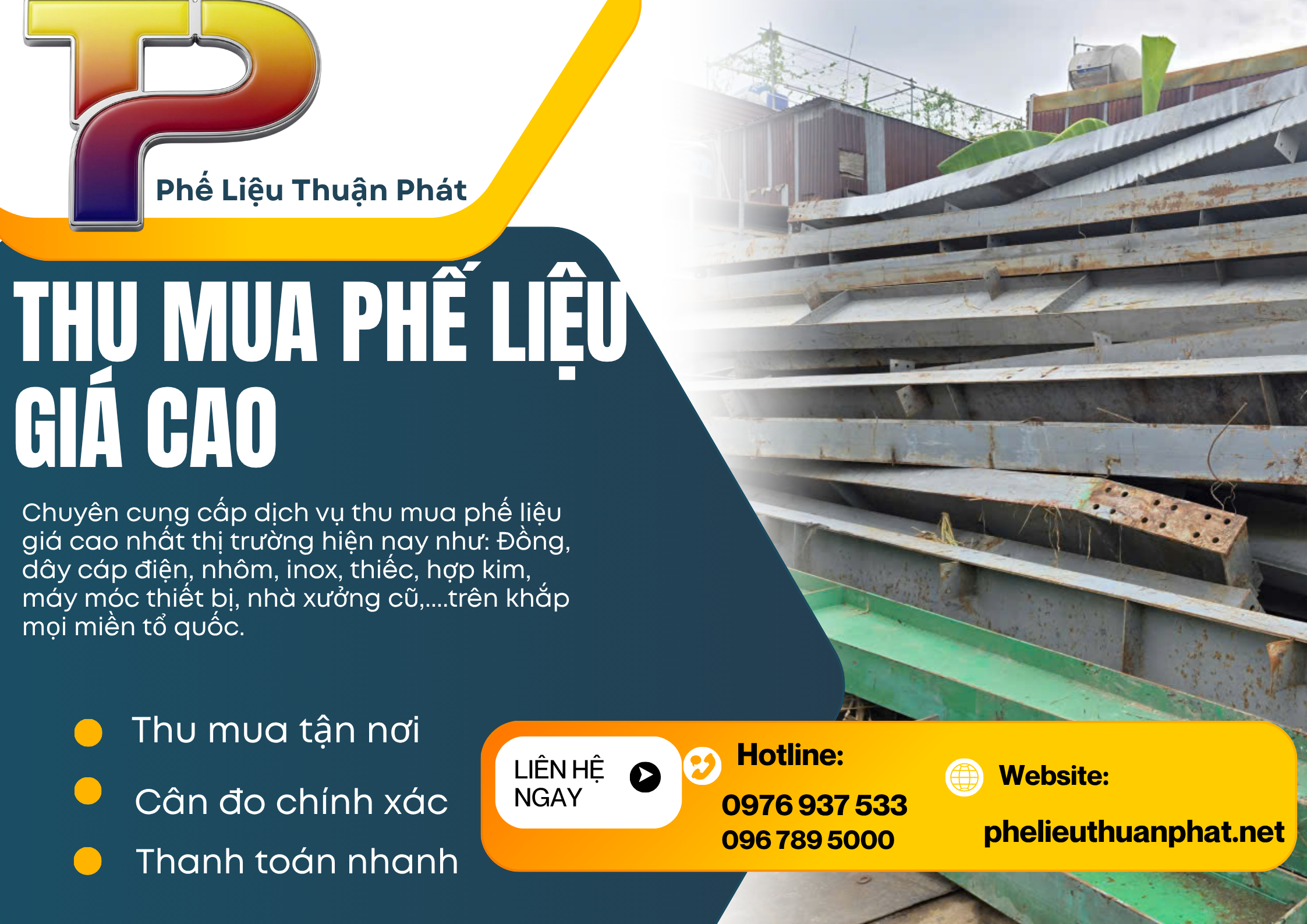 Thu mua sắt phế liệu giá cao