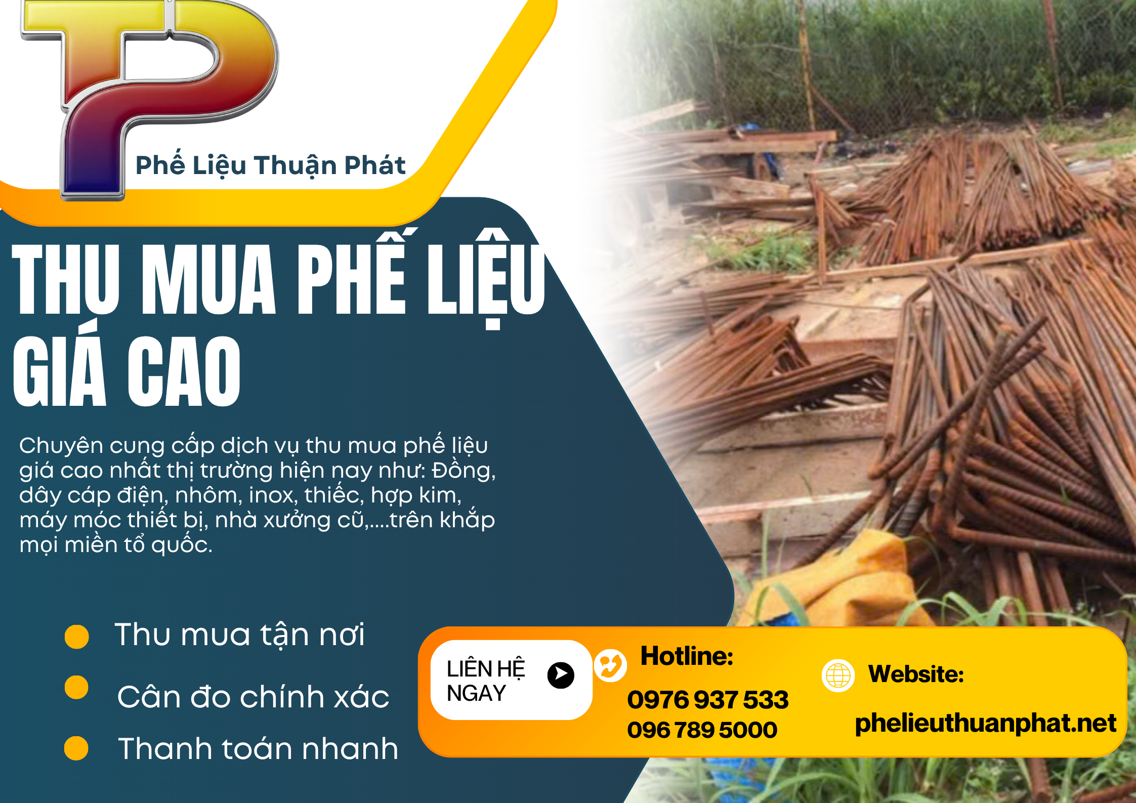 Thu mua sắt phế liệu giá cao