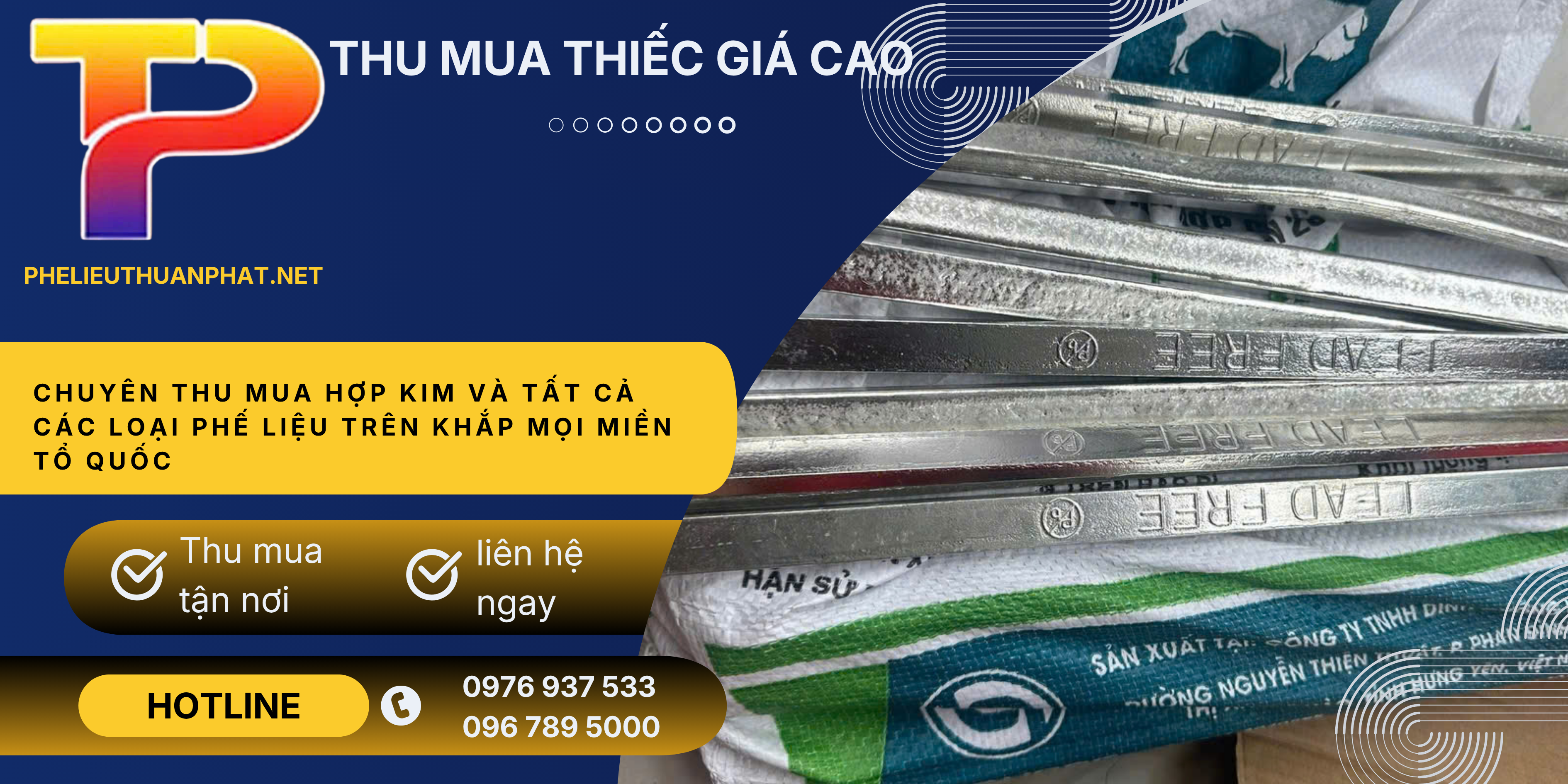 Thu mua thiếc thanh phê liệu giá cao