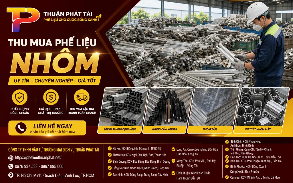 Nhôm phế liệu được phân loại tại kho thu mua ở Hà Nội
