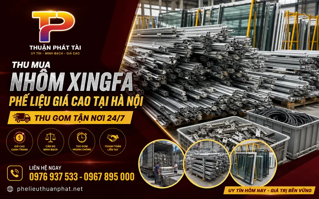 Phân loại nhôm Xingfa, kính và phụ kiện trước khi tái chế