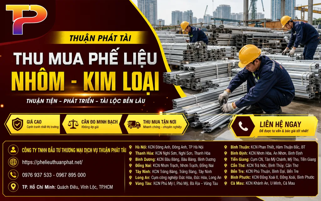 Nhôm đà phế liệu được phân loại tại công trình ở Hà Nội