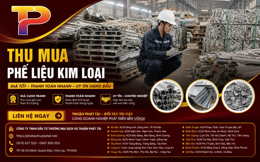 Nhân viên khảo sát nhôm kẽm phế liệu tại kho ở Hà Nội