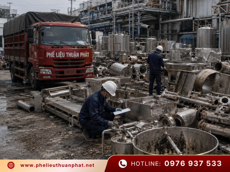 thu mua phế liệu inox giá cao tận xưởng