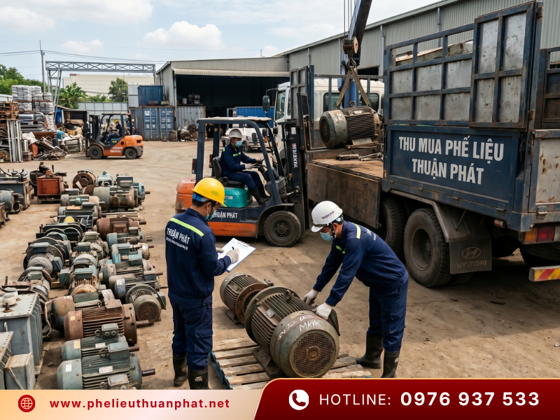 Thu mua motor máy móc cũ số lượng lớn giá tốt