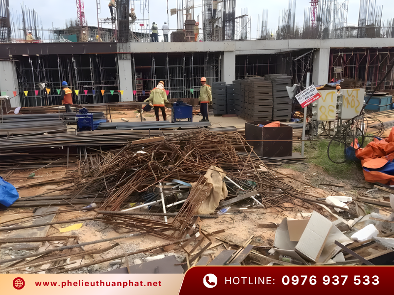 Thuận Phát chuyên thu mua sắt vụn công trình giá cao uy tín