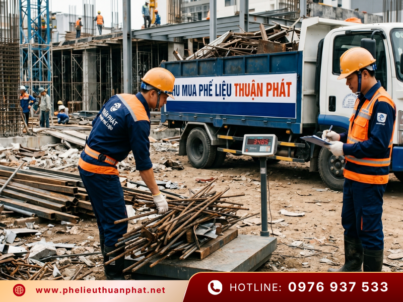 Thuận Phát chuyên thu mua sắt vụn công trình