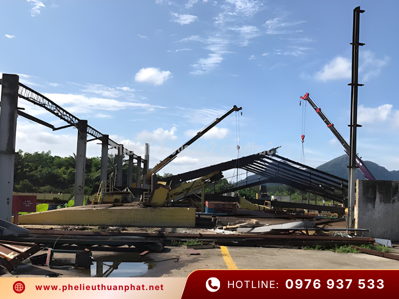 Thuận Phát thu mua xác nhà xưởng công trình tháo dỡ uy tín